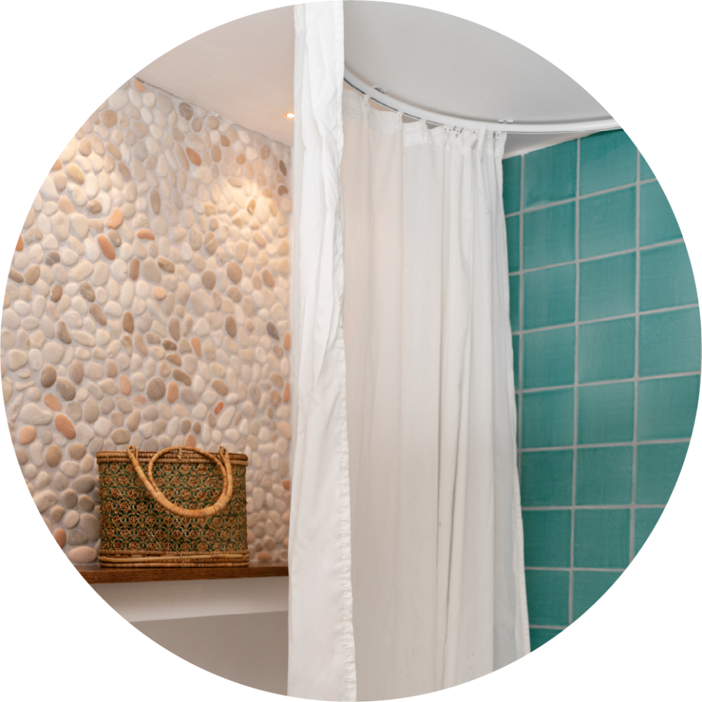 Cortinas de baño limpieza de bacterias